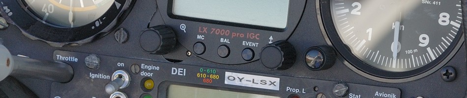 Instrumentpanel i DG400